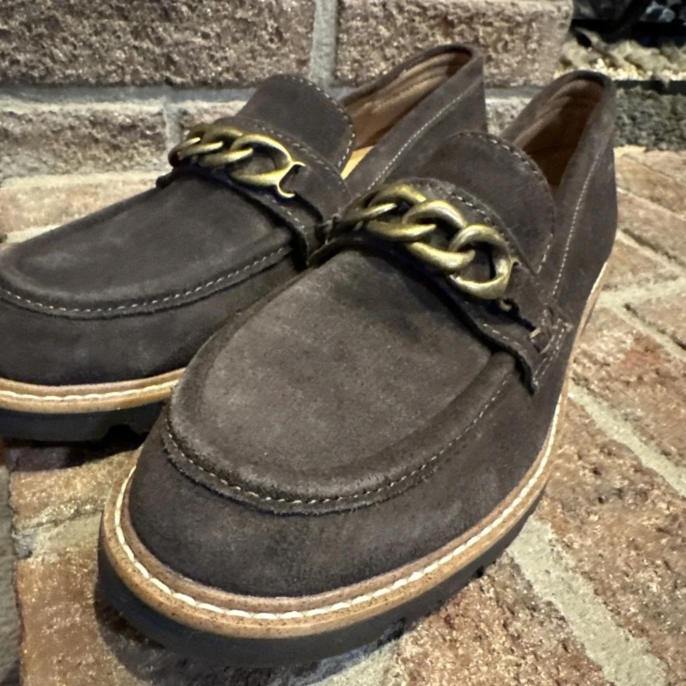 Comfortiva Linz Leather Loafer Women's Size 8.5 M Slip On Brown‎